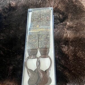 Brooks Brothers Multicolor Tweed Suspenders